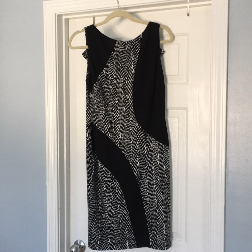 Cache dress sz8 black and white